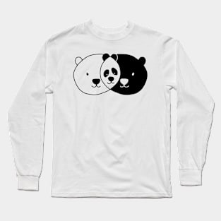 Pandas - Family Picture Long Sleeve T-Shirt